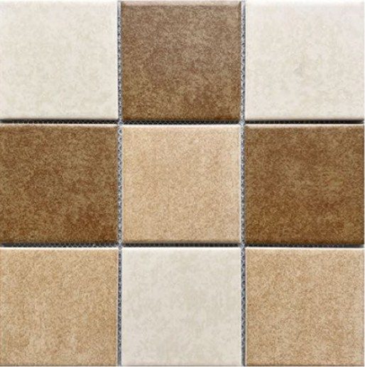 Gạch mosaic gốm vuông nhập khẩu, mã P97M05, KT viên 97x97mm
