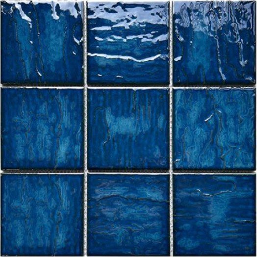 Gạch mosaic gốm vuông nhập khẩu, mã 97YH01-3, KT viên 97x97mm