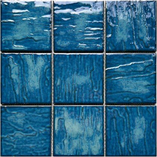 Gạch mosaic gốm vuông nhập khẩu, mã 97YH01-2, KT viên 97x97mm