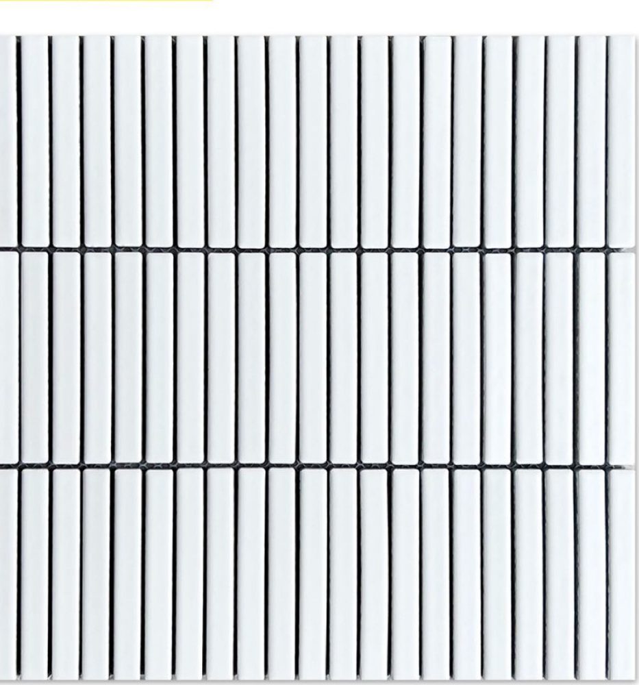 Gạch mosaic gốm que nhỏ mờ nhập khẩu, mã 12901M, KT viên 12x92mm