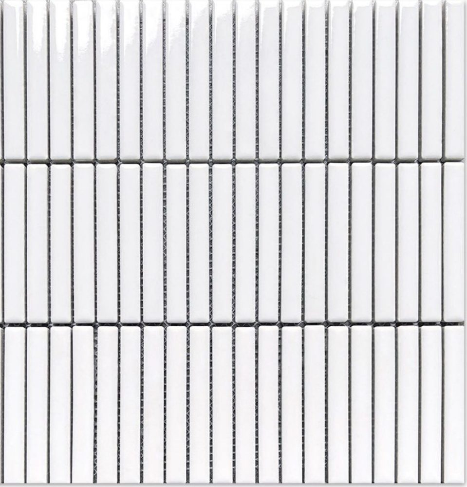 Gạch mosaic gốm que nhỏ nhập khẩu, mã 12901, KT viên 12x92mm