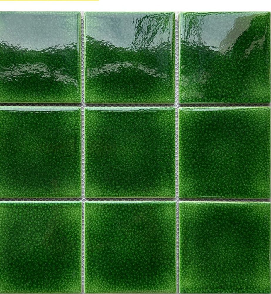 Gạch mosaic gốm vuông nhập khẩu, mã 97LW98, KT viên 97x97mm