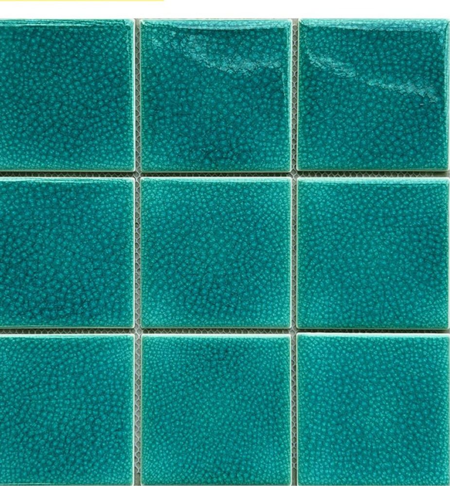 Gạch mosaic gốm vuông nhập khẩu, mã 97LW97, KT viên 97x97mm