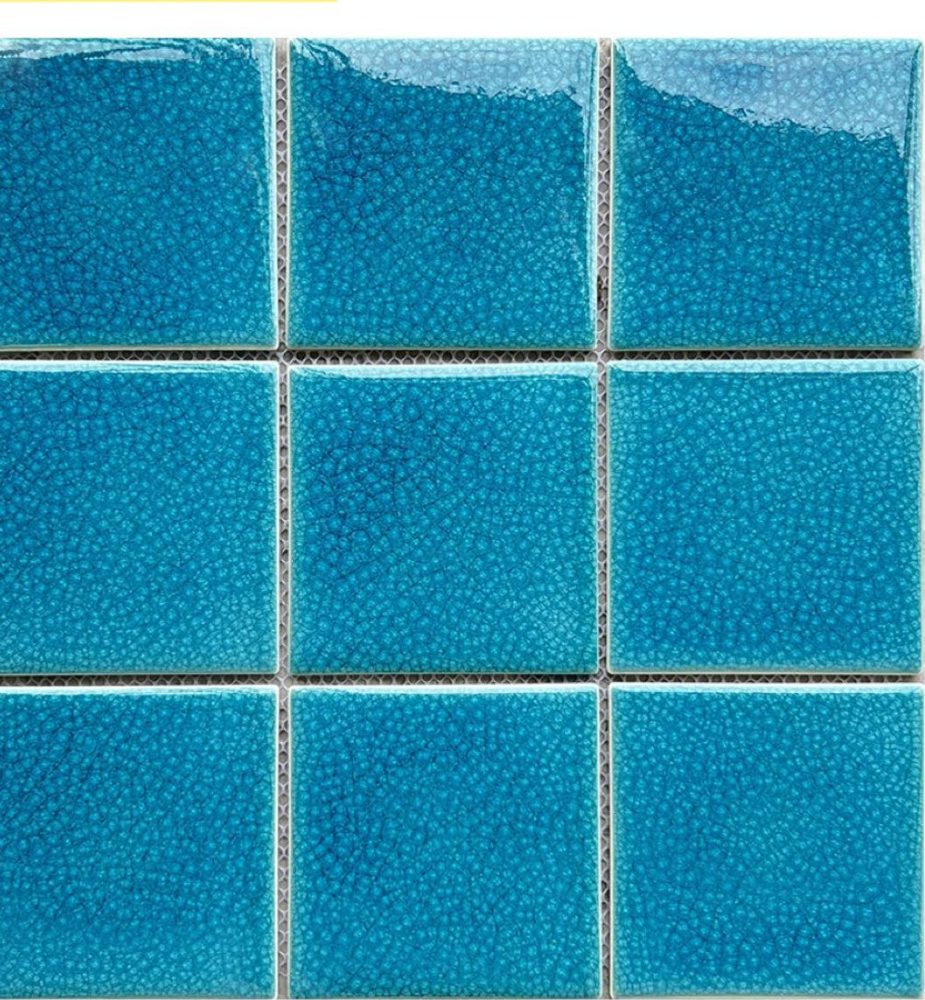 [DSC-97LW03] Gạch mosaic gốm vuông nhập khẩu, mã 97LW03, KT viên 97x97mm