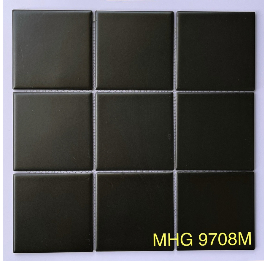 [DSC-S9708M] Gạch Mosaic 97x97mm đen mờ S 9708M