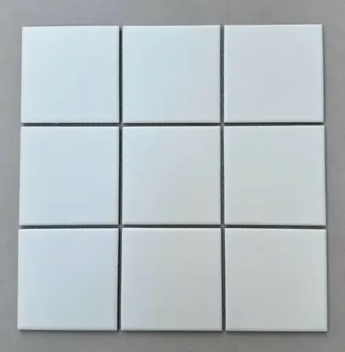 Gạch Mosaic Men Mờ Màu Trắng kt viên 97x97mm mã 901