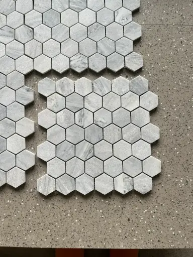 Gạch Mosaic đá tự nhiên lục giác LUX-L48P003