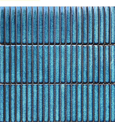 Gạch mosaic gốm que nhỏ nhập khẩu, mã 129YB51, KT viên 12x92mm