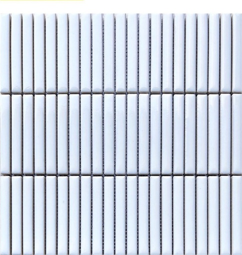 Gạch mosaic gốm que nhỏ nhập khẩu, mã 129YB01, KT viên 12x92mm